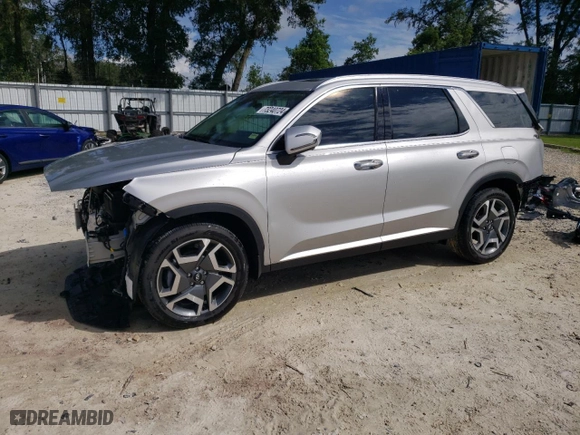 2025 Hyundai Palisade SEL with VIN KM8R4DGE6SU834012, listed as a Copart auction lot 73240724 with 816 mi miles and Non Repairable. Bid and sale history available at carsss.com. Image 1.