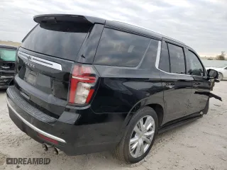 2021 Chevrolet Tahoe High Country with VIN 1GNSCTKL3MR183802, listed as a Copart auction lot 77540973 with 57,283 mi miles and Salvage Title. Bid and sale history available at carsss.com. Image 3.