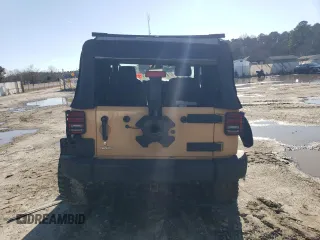 2013 Jeep Wrangler Sport with VIN 1C4AJWAG5DL638636, listed as a Copart auction lot 45197865 with 127,587 mi miles and Salvage title. Bid and sale history available at DreamBid. Image 6.