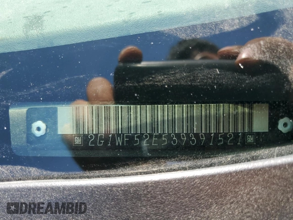 2003 Chevrolet Impala z VIN 2G1WF52E539391521, wystawiony jako Copart lot #54371495 z przebiegiem 111 104 mil mil oraz Szkoda całkowita • Salvage title. Historia ofert i sprzedaży dostępna na DreamBid. Obrazek 12.
