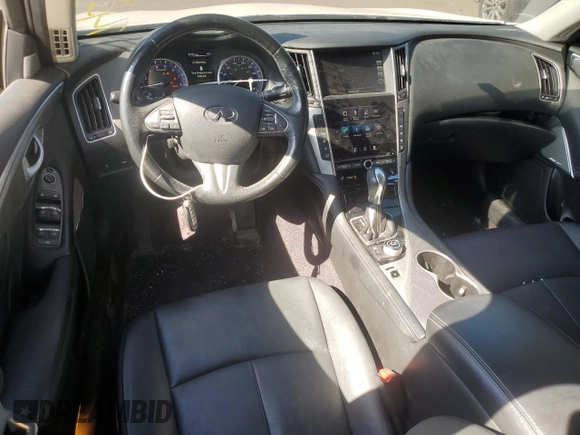 2017 Infiniti Q50 3.0t Signature Edition with VIN JN1EV7AR1HM841426, listed as a Copart auction lot 48706995 with 50,125 mi miles and Salvage Title. Bid and sale history available at carsss.com. Image 8.