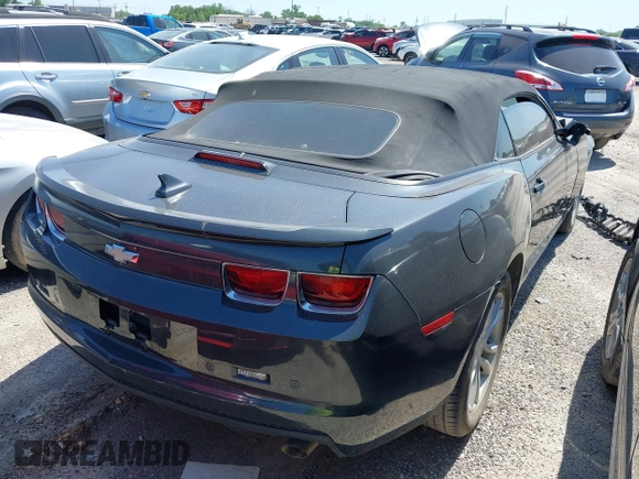 2013 Chevrolet Camaro LT with VIN 2G1FB3D31D9111994, listed as a IAAI auction lot 41778133 with 155,920 mi miles and . Bid and sale history available at DreamBid. Image 4.