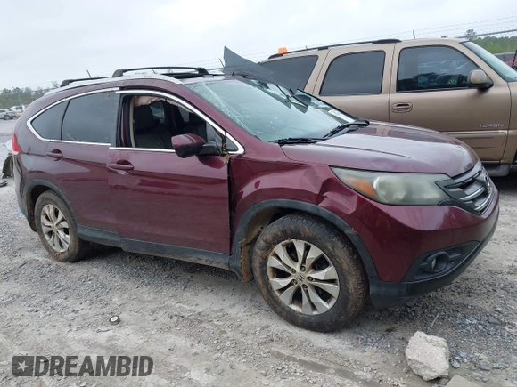 2013 Honda CR-V EX-L with VIN 5J6RM3H79DL049209, listed as a IAAI auction lot 41954539 with 298,085 mi miles and . Bid and sale history available at DreamBid. Image 1.