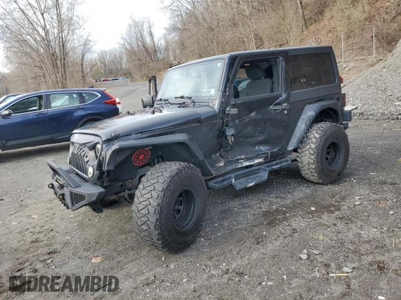 2017 Jeep Wrangler Sport with VIN 1C4AJWAG8HL569835, listed as a Copart auction lot 52822585 with 46,023 mi miles and Salvage Title. Bid and sale history available at DreamBid. Image 1.