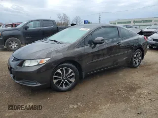 2013 Honda Civic Cpe EX with VIN 2HGFG3B8XDH511096, listed as a Copart auction lot 52083355 with 123,782 mi miles and Salvage Title. Bid and sale history available at carsss.com. Image 1.