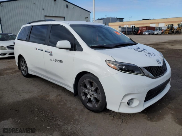 2015 Toyota Sienna SE with VIN 5TDXK3DC6FS562294, listed as a Copart auction lot 80964124 with 97,692 mi miles and Clean Title. Bid and sale history available at carsss.com. Image 4.