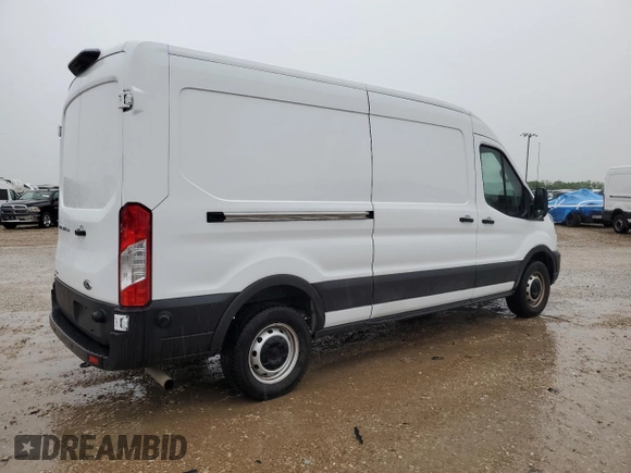 2023 Ford Transit Cargo with VIN 1FTBR1CG2PKB88807, listed as a Copart auction lot 54691055 with 25,269 mi miles and Salvage Title. Bid and sale history available at carsss.com. Image 3.