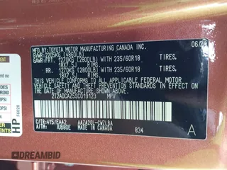 2025 Lexus NX 250 z VIN 2T2ADCAZ5SC019123, wystawiony jako IAAI lot #41485688 z przebiegiem 4 189 mil mil oraz . Historia ofert i sprzedaży dostępna na DreamBid. Obrazek 9.