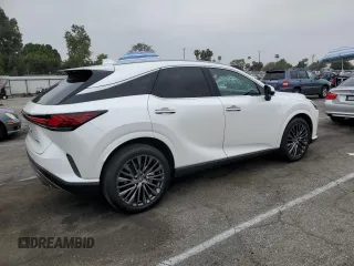 2023 Lexus RX 350 with VIN 2T2BAMBA0PC013734, listed as a Copart auction lot 55179335 with 22,314 mi miles and Salvage title. Bid and sale history available at DreamBid. Image 3.