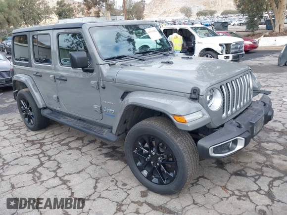 2021 Jeep Wrangler Unlimited Sahara with VIN 1C4JJXP64MW720263, listed as a IAAI auction lot 41514302 with 73,300 mi miles and . Bid and sale history available at DreamBid. Image 1.