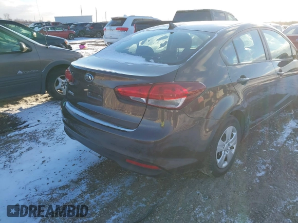 2017 Kia Forte LX with VIN 3KPFK4A71HE138687, listed as a IAAI auction lot 41042425 with 21,228 mi miles. Bid and sale history available at carsss.com. Image 4.