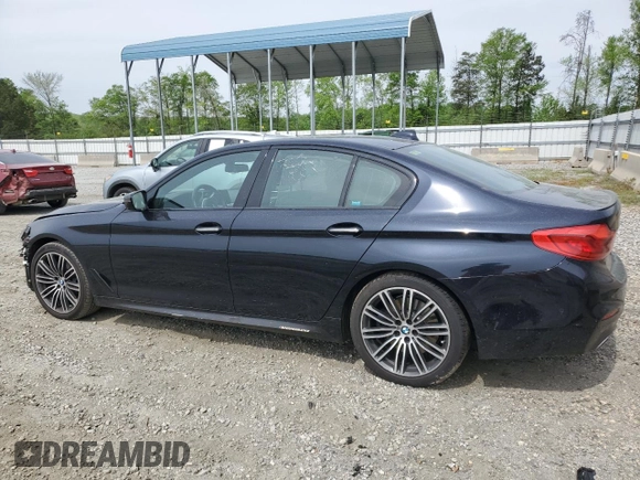 2018 BMW 5 Series 540i with VIN WBAJE5C53JWA94657, listed as a Copart auction lot 51058014 with 63,460 mi miles and Salvage Title. Bid and sale history available at carsss.com. Image 2.
