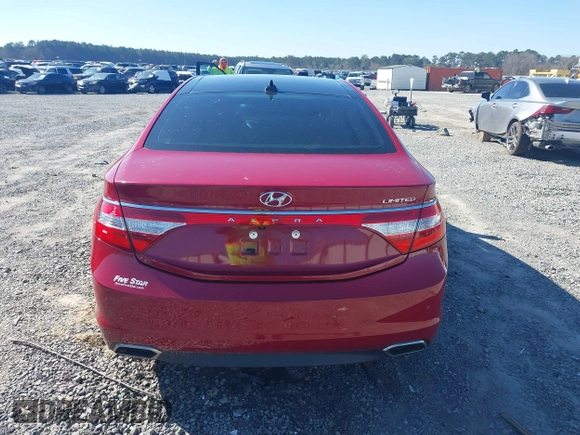 2016 Hyundai Azera Limited with VIN KMHFH4JG4GA508154, listed as a IAAI auction lot 41585151 with 83,186 mi miles and . Bid and sale history available at DreamBid. Image 16.