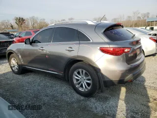 2013 Infiniti FX with VIN JN8CS1MU7DM142343, listed as a Copart auction lot 49044635 with 182,106 mi miles and Salvage Title. Bid and sale history available at carsss.com. Image 2.