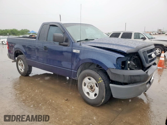 2007 Ford F-150 XL with VIN 1FTRF12217KC92122, listed as a Copart auction lot 60499615 with 110,510 mi miles and Salvage title. Bid and sale history available at DreamBid. Image 4.