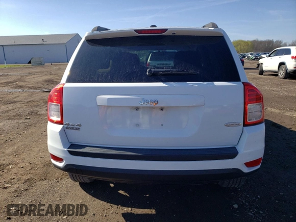 2012 Jeep Compass Latitude with VIN 1C4NJDEB9CD584027, listed as a Copart auction lot 51961805 with 97,408 mi miles and Salvage Title. Bid and sale history available at carsss.com. Image 6.