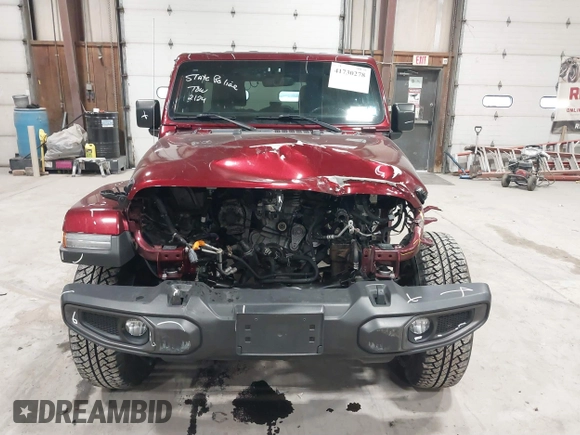 2021 Jeep Wrangler Unlimited Sport S with VIN 1C4HJXDN1MW596334, listed as a IAAI auction lot 41730278 with 64,126 mi miles and . Bid and sale history available at DreamBid. Image 13.