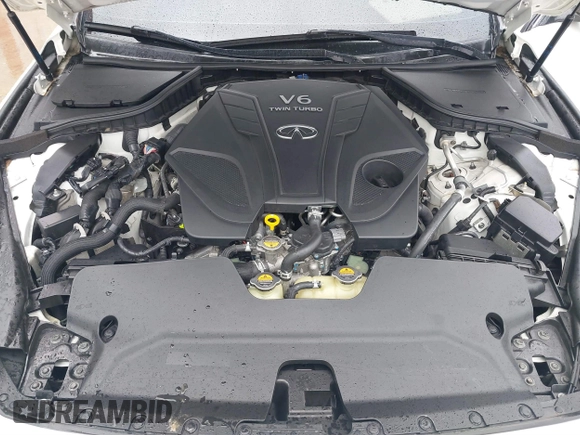 2019 Infiniti Q50 RED SPORT 400 with VIN JN1FV7AP2KM760252, listed as a IAAI auction lot 41729947 with 65,838 mi miles. Bid and sale history available at carsss.com. Image 10.