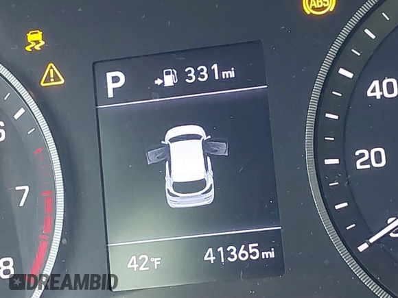 2019 Hyundai Tucson Sport with VIN KM8J33ALXKU857925, listed as a IAAI auction lot 41369786 with 41,365 mi miles. Bid and sale history available at carsss.com. Image 15.