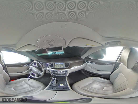 2016 Hyundai Genesis 3.8L with VIN KMHGN4JE7GU144113, listed as a Copart auction lot 43330685 with 76,164 mi miles and Salvage Title. Bid and sale history available at carsss.com. Image 12.