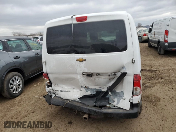 2015 Chevrolet City Express Cargo LS with VIN 3N63M0YN8FK703555, listed as a Copart auction lot 84224344 with 170,252 mi miles and Salvage Title. Bid and sale history available at DreamBid. Image 6.