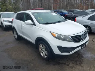 2012 Kia Sportage LX with VIN KNDPB3A20C7211852, listed as a IAAI auction lot 41485217 with 179,162 mi miles. Bid and sale history available at carsss.com. Image 1.