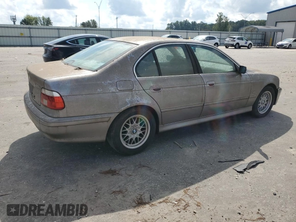 2001 BMW 5 Series 525iA with VIN WBADT43421GF57158, listed as a Copart auction lot 73212884 with 136,820 mi miles and Salvage Title. Bid and sale history available at carsss.com. Image 3.