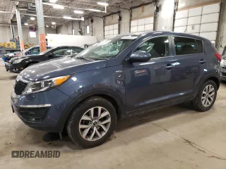 2015 Kia Sportage LX with VIN KNDPBCAC1F7773871, listed as a Copart auction lot 42285355 with 163,646 mi miles and Salvage Title. Bid and sale history available at carsss.com. Image 1.