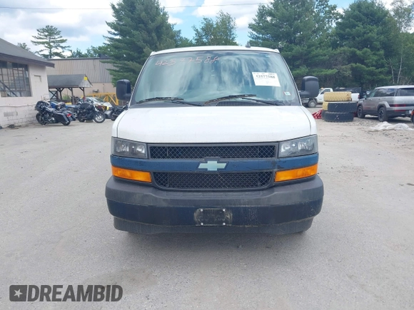 2018 Chevrolet Express Cargo with VIN 1GCWGAFPXJ1174685, listed as a IAAI auction lot 42577588 with 54,673 mi miles and . Bid and sale history available at DreamBid. Image 12.