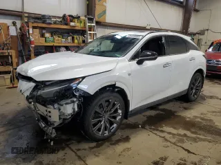2023 Lexus RX with VIN 2T2BAMCA4PC015100, listed as a Copart auction lot 43455005 with 16,525 mi miles and Salvage Title. Bid and sale history available at carsss.com. Image 1.