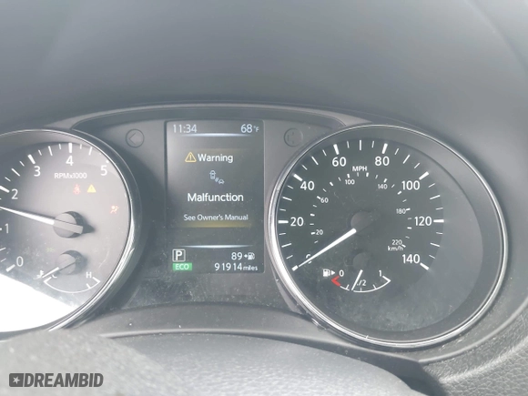 2017 Nissan Rogue SL with VIN 5N1AT2MT9HC873098, listed as a IAAI auction lot 41932803 with 91,914 mi miles. Bid and sale history available at carsss.com. Image 16.