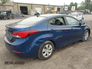 2016 Hyundai Elantra SE with VIN 5NPDH4AE0GH703882, listed as a IAAI auction lot 42483409 with 114,523 mi miles and . Bid and sale history available at DreamBid. Image 4.