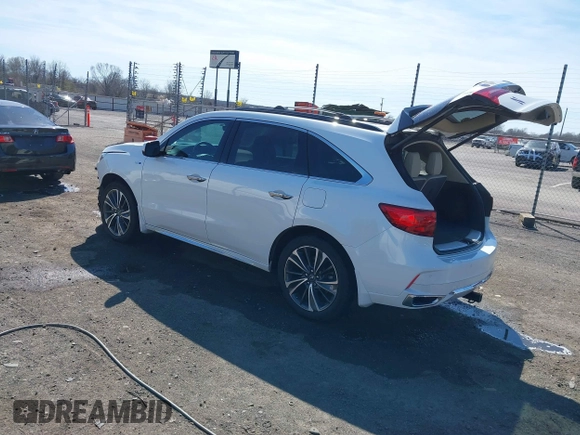 2020 Acura MDX Sport Hybrid w/Technology Pkg with VIN 5J8YD7H58LL000333, listed as a IAAI auction lot 41817961 with 59,463 mi miles. Bid and sale history available at carsss.com. Image 3.