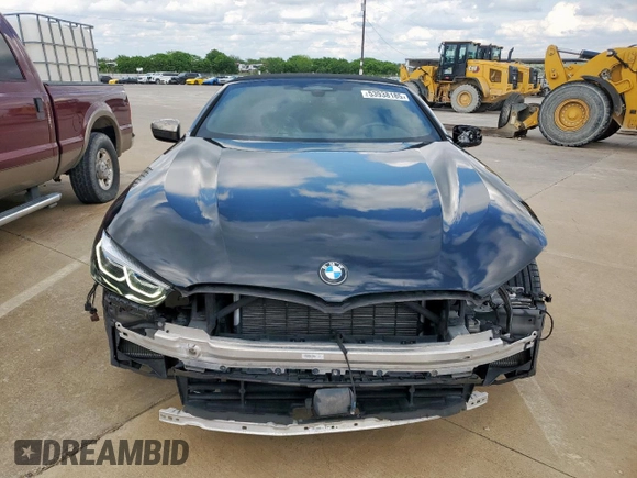 2019 BMW 8 Series M850i xDrive with VIN WBAFY4C5XKBX29810, listed as a Copart auction lot 53938185 with 14,943 mi miles and Clean Title. Bid and sale history available at carsss.com. Image 5.