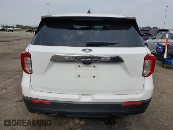 2021 Ford Explorer with VIN 1FMSK7BH6MGB14172, listed as a Copart auction lot 55282145 with 53,884 mi miles and Salvage title. Bid and sale history available at DreamBid. Image 6.