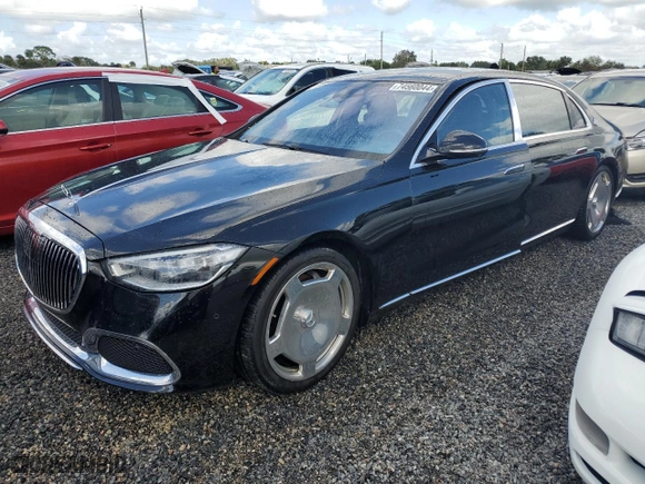 2021 Mercedes-Benz S-Class Maybach S 580 with VIN W1K6X7GB2MA023923, listed as a Copart auction lot 74560044 with 0 mi miles and Non Repairable. Bid and sale history available at carsss.com. Image 1.
