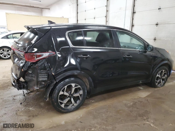 2021 Kia Sportage LX with VIN KNDPM3AC2M7902675, listed as a Copart auction lot 48354825 with 65,454 mi miles and Salvage Title. Bid and sale history available at carsss.com. Image 3.