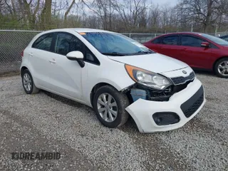 2013 Kia Rio EX with VIN KNADN5A3XD6176207, listed as a IAAI auction lot 41934539 with 181,667 mi miles. Bid and sale history available at carsss.com. Image 1.