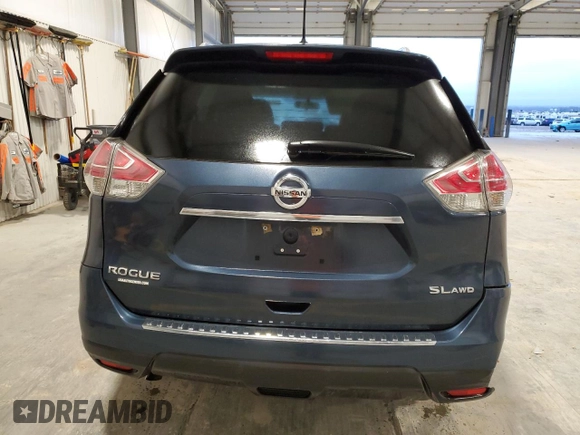 2016 Nissan Rogue SL with VIN 5N1AT2MV6GC859174, listed as a Copart auction lot 51227035 with 63,582 mi miles and Salvage Title. Bid and sale history available at DreamBid. Image 6.