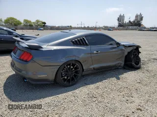 2016 Ford Mustang GT with VIN 1FA6P8CF5G5206504, listed as a Copart auction lot 55448035 with 76,856 mi miles and Salvage title. Bid and sale history available at DreamBid. Image 3.