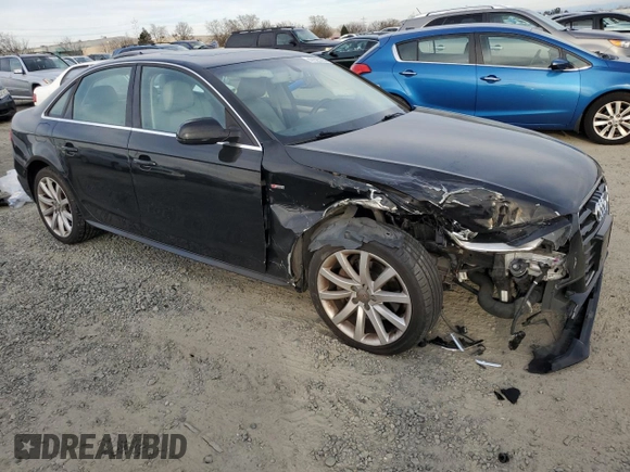 2014 Audi A4 Premium with VIN WAUBFAFL9EN034654, listed as a Copart auction lot 47323195 with 85,765 mi miles and Salvage Title. Bid and sale history available at carsss.com. Image 4.