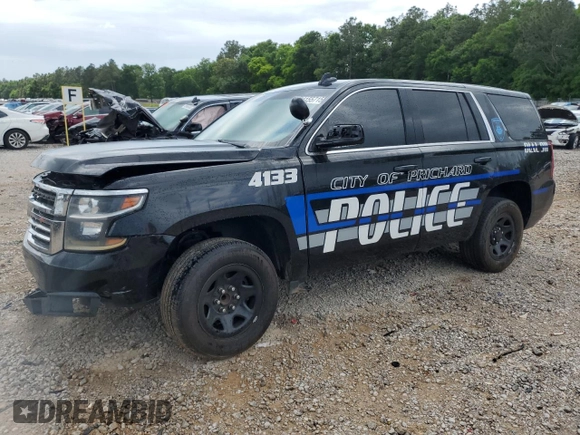 2020 Chevrolet Tahoe Commercial with VIN 1GNLCDEC6LR234133, listed as a Copart auction lot 54155715 with Not provided miles and Salvage title. Bid and sale history available at DreamBid. Image 1.