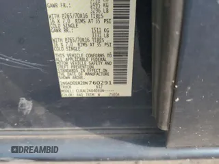2013 Nissan Frontier SV with VIN 1N6AD0ER2DN760291, listed as a Copart auction lot 63029775 with 172,669 mi miles and Salvage title. Bid and sale history available at DreamBid. Image 12.
