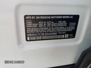 2018 BMW X1 sDrive28i z VIN WBXHU7C39J5H42980, wystawiony jako Copart lot #59308535 z przebiegiem 122 135 mil mil oraz Czysty tytuł • Clean title. Historia ofert i sprzedaży dostępna na DreamBid. Obrazek 12.