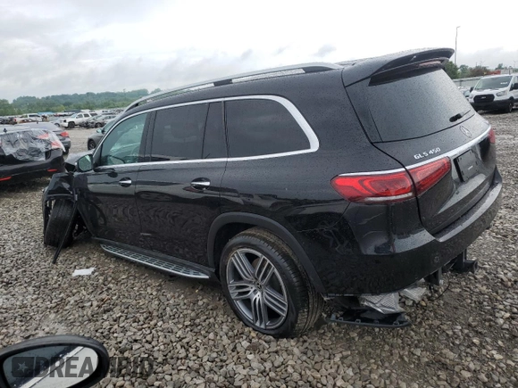 2021 Mercedes-Benz GLS 450 with VIN 4JGFF5KE0MA435353, listed as a Copart auction lot 54614174 with 26,752 mi miles and . Bid and sale history available at DreamBid. Image 2.