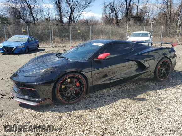2023 Chevrolet Corvette 2LT with VIN 1G1YB3D48P5139861, listed as a Copart auction lot 48668745 with 3,314 mi miles and Clean Title. Bid and sale history available at carsss.com. Image 1.