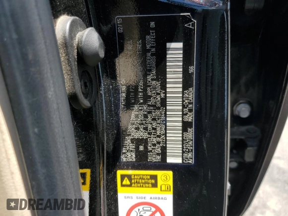 2015 Lexus RX 350 with VIN 2T2ZK1BA6FC184402, listed as a Copart auction lot 54926635 with 179,881 mi miles and Salvage Title. Bid and sale history available at DreamBid. Image 14.