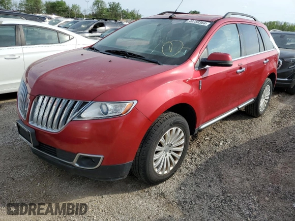 2012 Lincoln MKX with VIN 2LMDJ6JK9CBL05601, listed as a Copart auction lot 49788364 with 159,263 mi miles and Salvage Title. Bid and sale history available at carsss.com. Image 1.