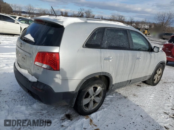 2013 Kia Sorento EX with VIN 5XYKUDA21DG389591, listed as a Copart auction lot 88585995 with 0 mi miles and Clean Title. Bid and sale history available at carsss.com. Image 3.