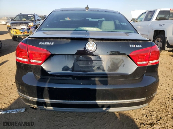 2014 Volkswagen Passat SEL Premium with VIN 1VWCS7A35EC021325, listed as a Copart auction lot 71020814 with 73,982 mi miles and Salvage Title. Bid and sale history available at carsss.com. Image 6.